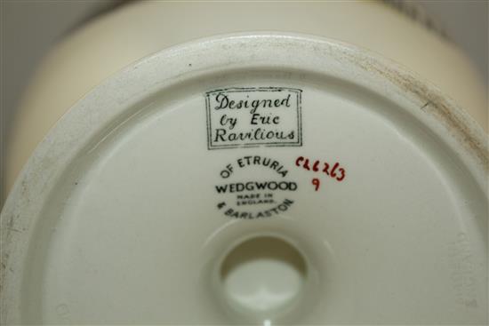 Eric Ravilious for Wedgwood. A rare Boat Race Day pattern Burslem vase, c.1938, 25.5cm